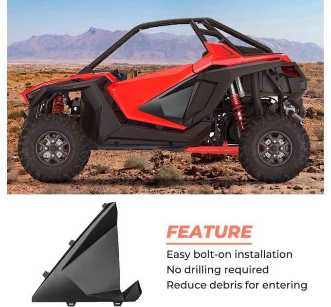 Дверні панелі алюмінієві нижні для баггі Polaris RZR Pro XP 2020+