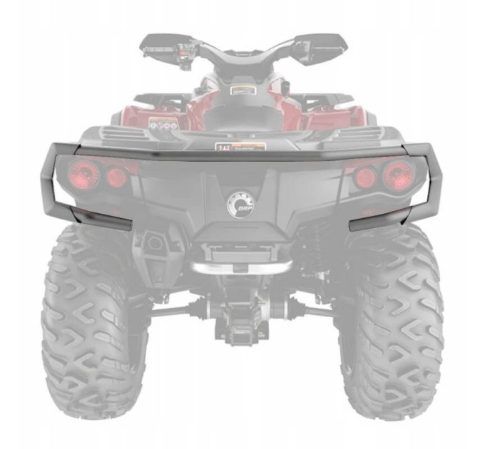 Бампер (Кенгурятник) задній Can-am Outlandrer G2 - Чорний - 715004920