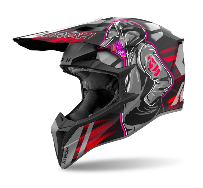 Шолом Airoh Wraaap Cyber Red Matt