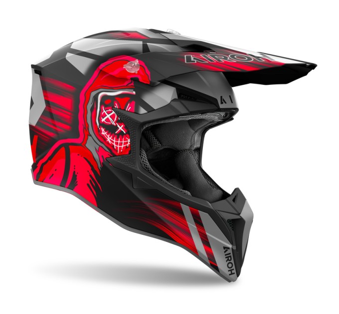 Шолом Airoh Wraaap Cyber Red Matt
