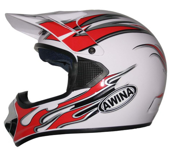 Мотошолом Awina ENDURO TN-8686-30 White Red