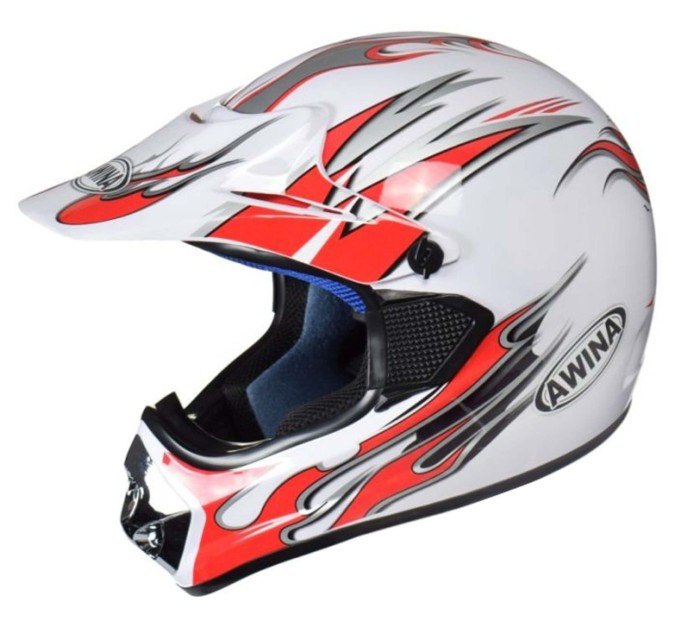 Мотошолом Awina ENDURO TN-8686-30 White Red