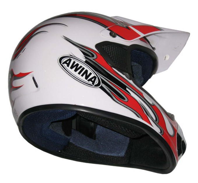 Мотошолом Awina ENDURO TN-8686-30 White Red