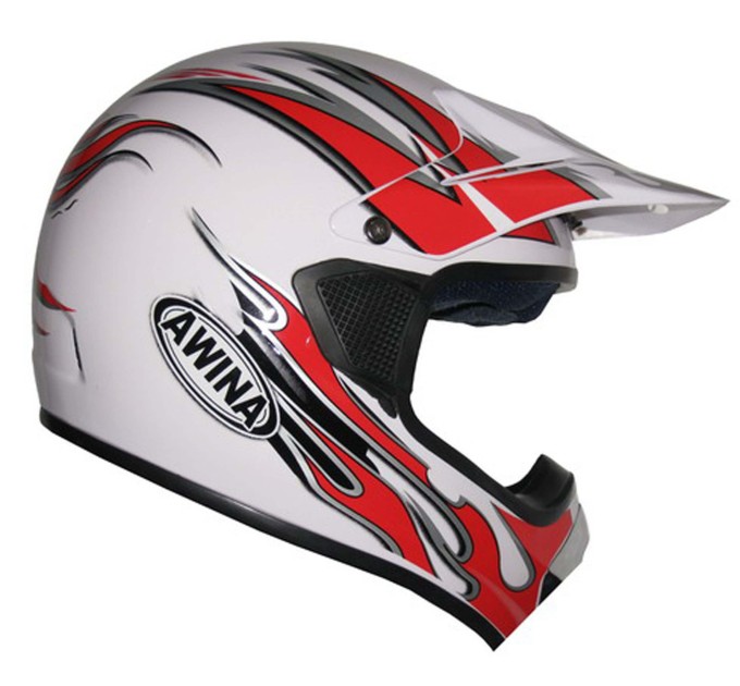 Мотошолом Awina ENDURO TN-8686-30 White Red
