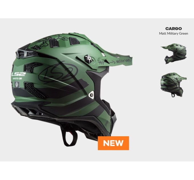 Шолом LS2 MX700 Subverter Evo Cargo Matt Green