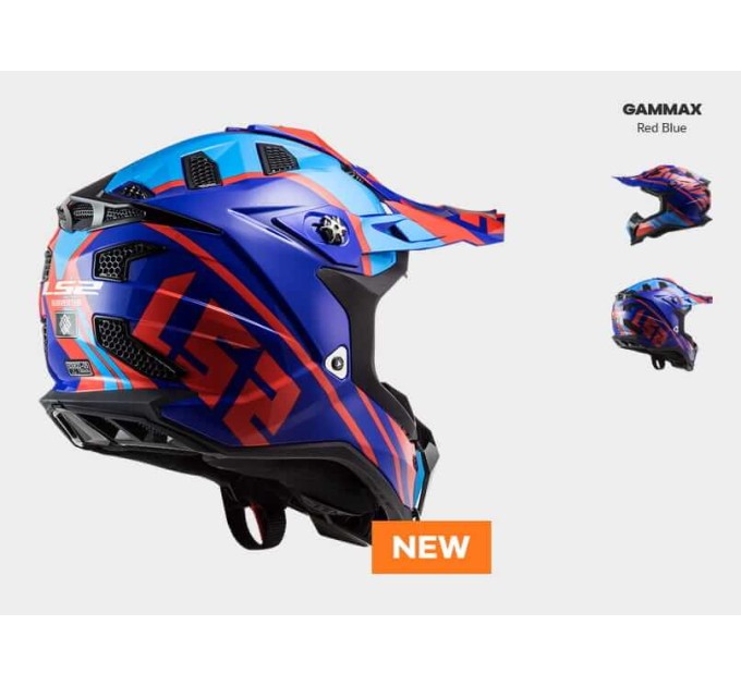 Шолом LS2 MX700 Subverter Evo Gammax Red Blue