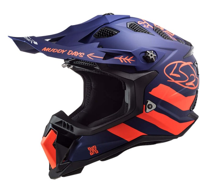 Шолом LS2 MX700 Subverter Evo Cargo Matt Blue Orange