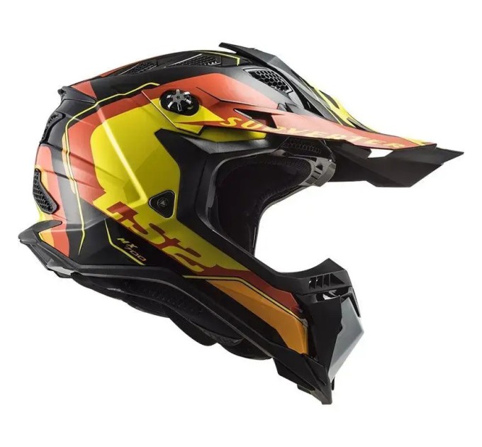 Шолом LS2 MX700 Subverter Evo Arched Black Yellow Red