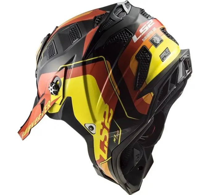Шолом LS2 MX700 Subverter Evo Arched Black Yellow Red