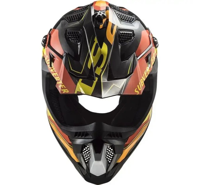 Шолом LS2 MX700 Subverter Evo Arched Black Yellow Red