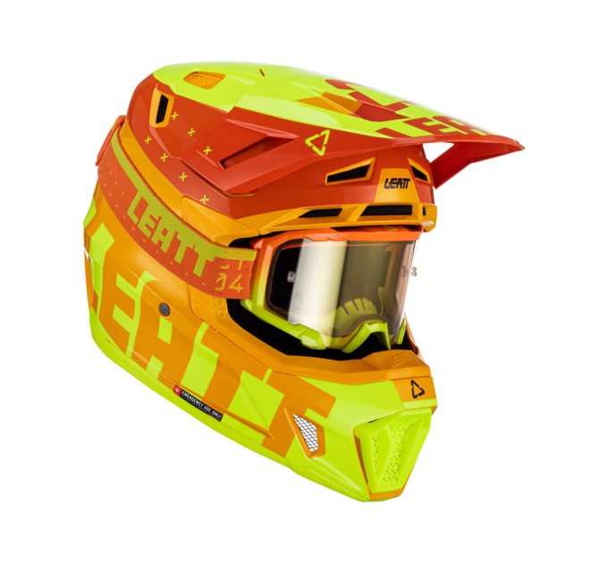 Шолом Leatt Moto 7.5 V23 + окуляри Free Velocity 4.5 IRIZ
