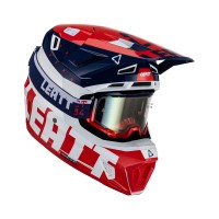 Шолом Leatt Moto 7.5 V23 + окуляри Free Velocity 4.5 IRIZ