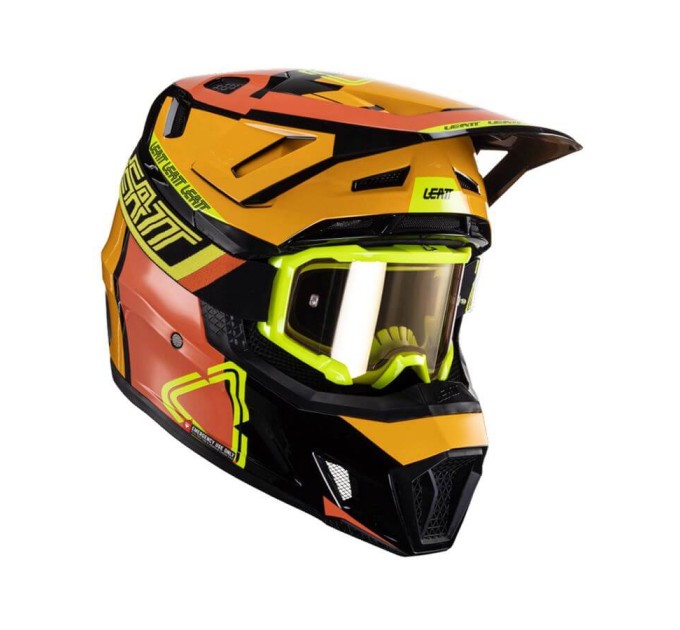 Шолом Leatt Moto 7.5 V23 + окуляри Free Velocity 4.5