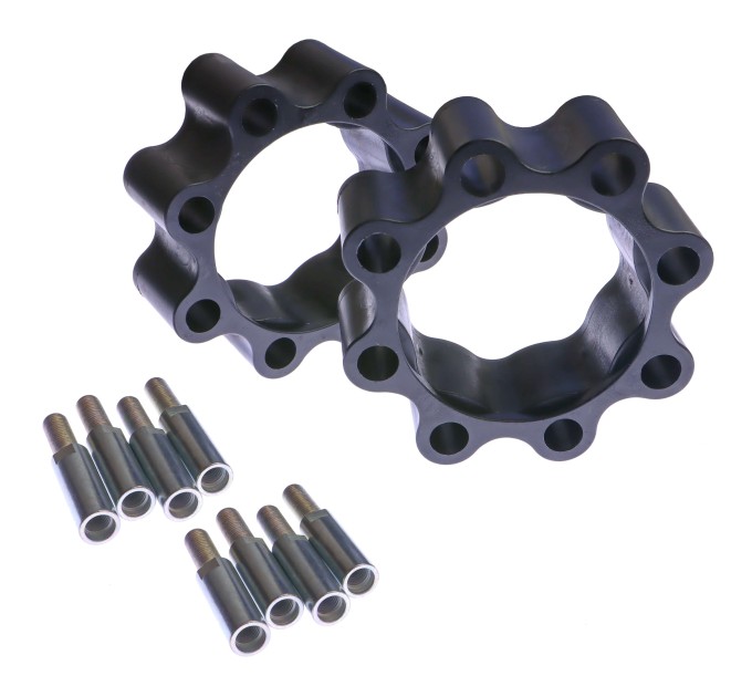 Ступичні проставки XRW поліамідні 45мм для квадроциклів та баггі розболтовка 4/144 4/156 чорні