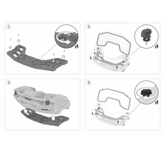Кофр Tesseract для квадроциклів Linhai Landforce 650