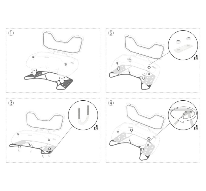 Кофр задній Tesseract для квадроциклів Odes Pathcross 525L (MAX)