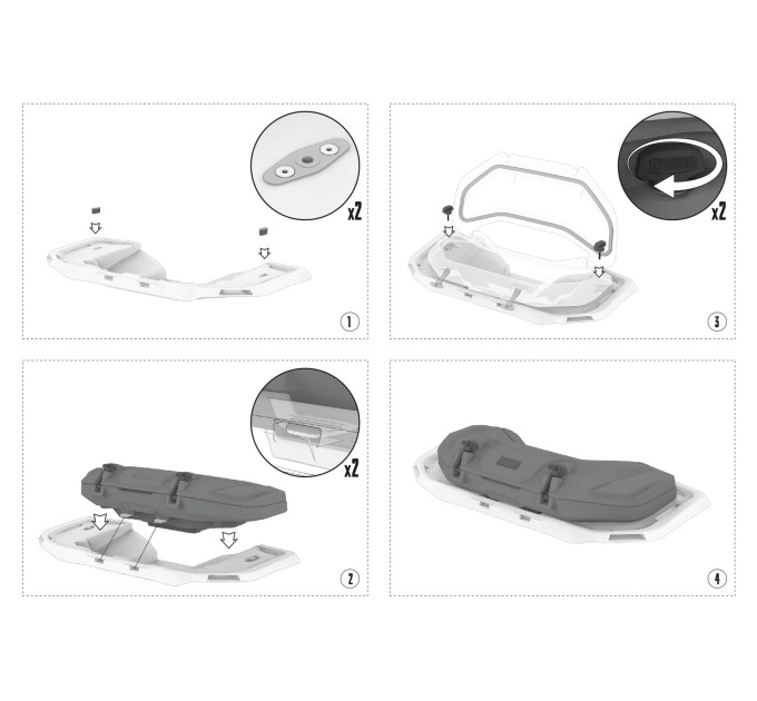 Кофр Tesseract для квадроциклів Can-Am Outlander G3 XMR 850 1000