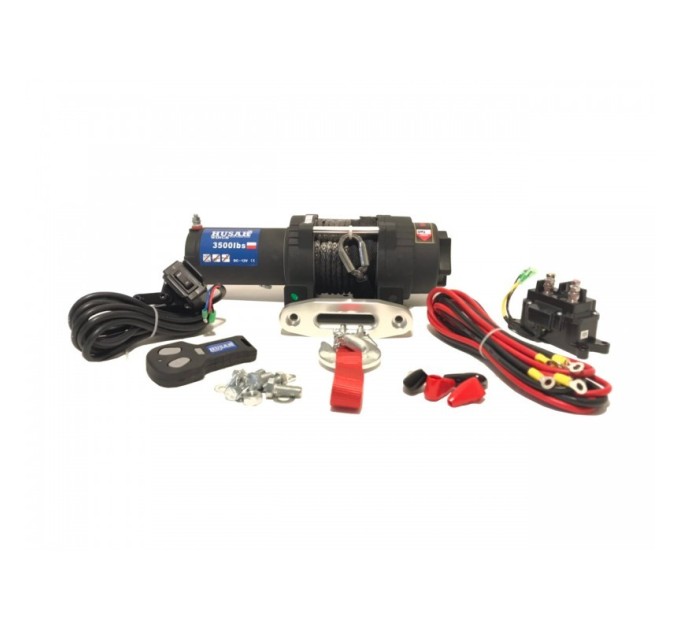 Лебідка для квадроциклів HUSAR WINCH 3500 LBS Синтетичний Трос