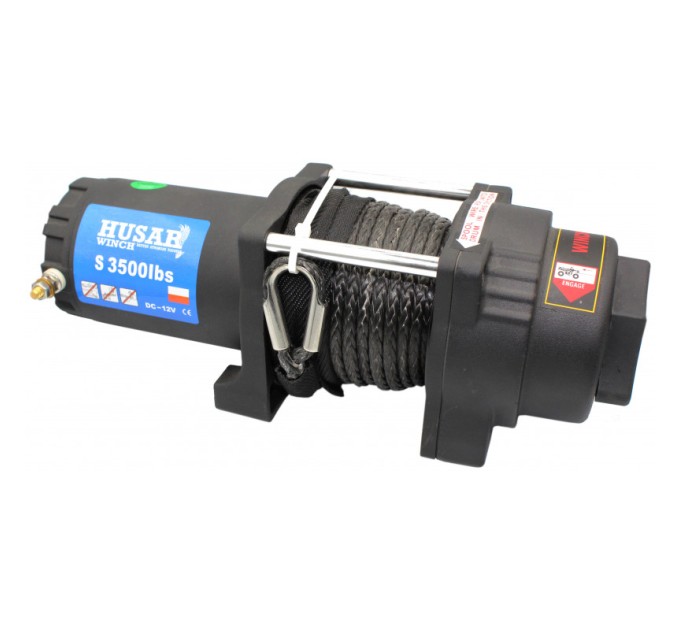 Лебідка для квадроциклів HUSAR WINCH 3500 LBS Синтетичний Трос