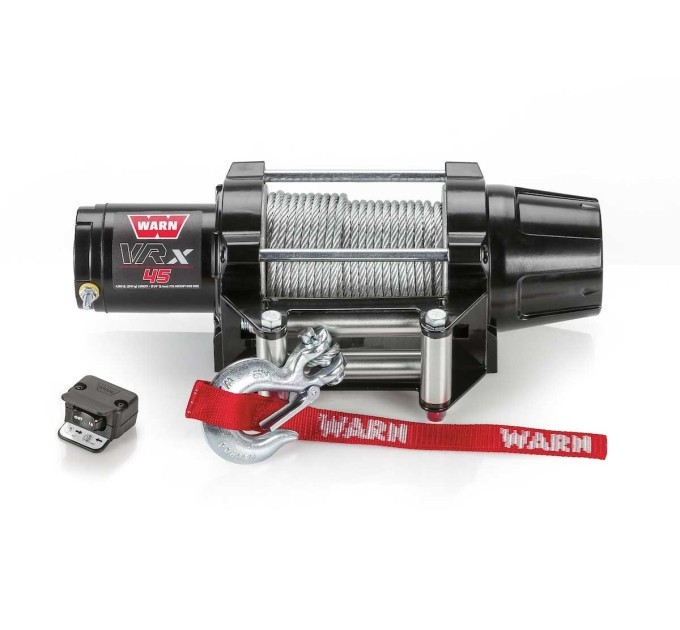 Лебідка для квадроциклів WARN VRX 45 4500LBS Сталевий Трос