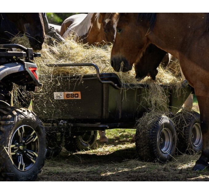 Причіп садовий самоскид для квадроцикла Shark Garden 680 Двовісний