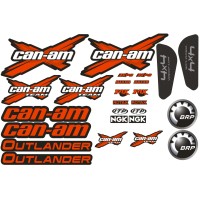 Комплект наклейок Can-am Outlander - Червоні