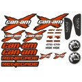 Комплект наклейок для квадроцикла Can-am Renegade - Червоні