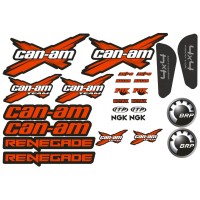 Комплект наклейок Can-am Renegade - Червоні