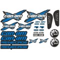 Комплект наклейок для квадроцикла Can-am Renegade - Сині