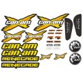 Комплект наклейок для квадроцикла Can-am Renegade - Жовті