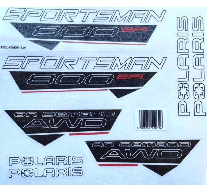 Комплект наклейок для квадроцикла Polaris Sportsman 800