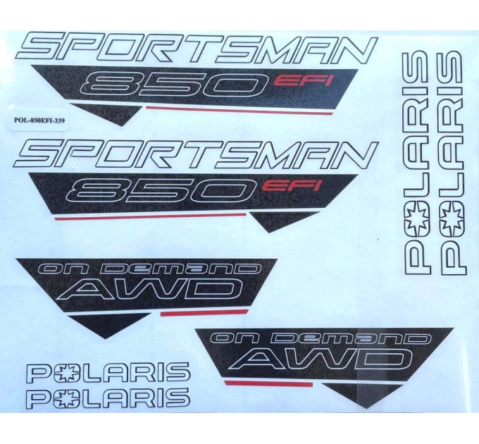 Комплект наклейок для квадроцикла Polaris Sportsman 850