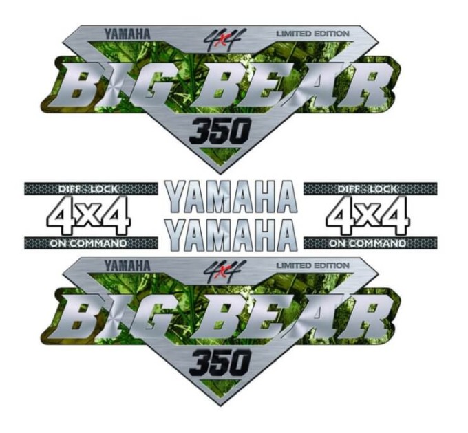Комплект наклейок для квадроцикла Yamaha Big bear 350