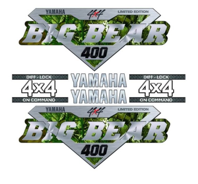 Комплект наклейок для квадроцикла Yamaha Big bear 400