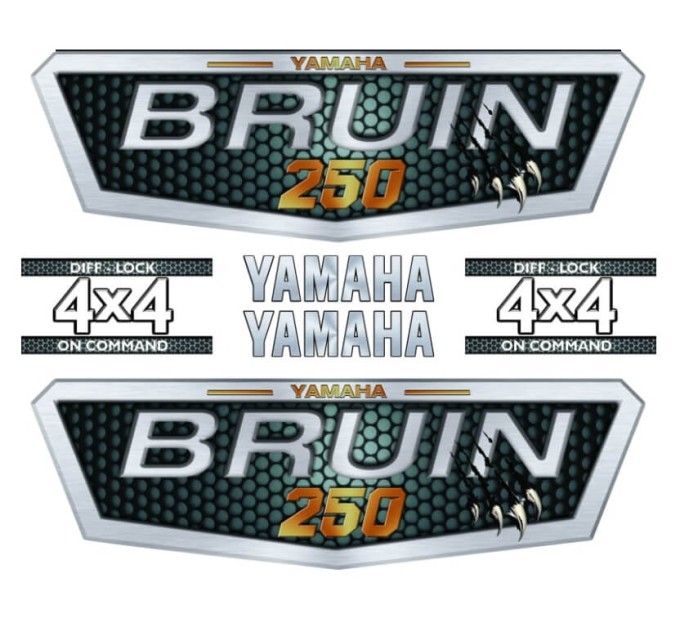 Комплект наклейок для квадроцикла Yamaha Bruin 250