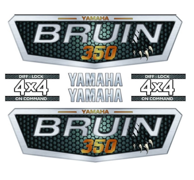 Комплект наклейок для квадроцикла Yamaha Bruin 350