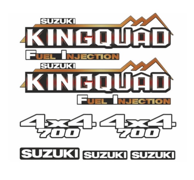 Комплект наклейок для квадроцикла Suzuki Kingquad 700