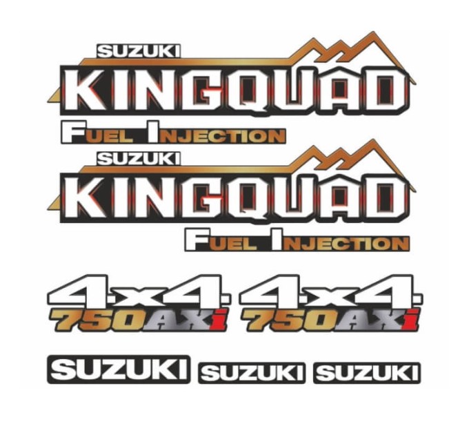Комплект наклейок для квадроцикла Suzuki Kingquad 750