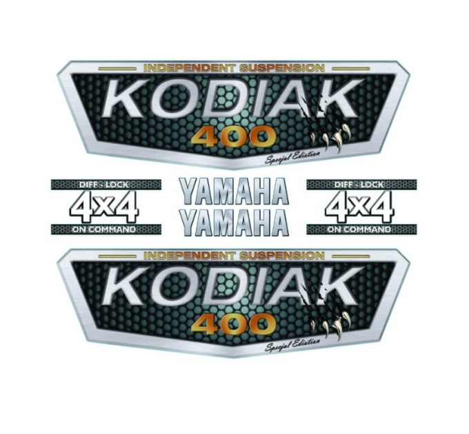 Комплект наклейок для квадроцикла Yamaha Kodiak 400