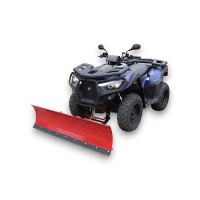 Сніговідвал  для квадроцикла та баггі Power force 150X40 см - Металевий - Червоний